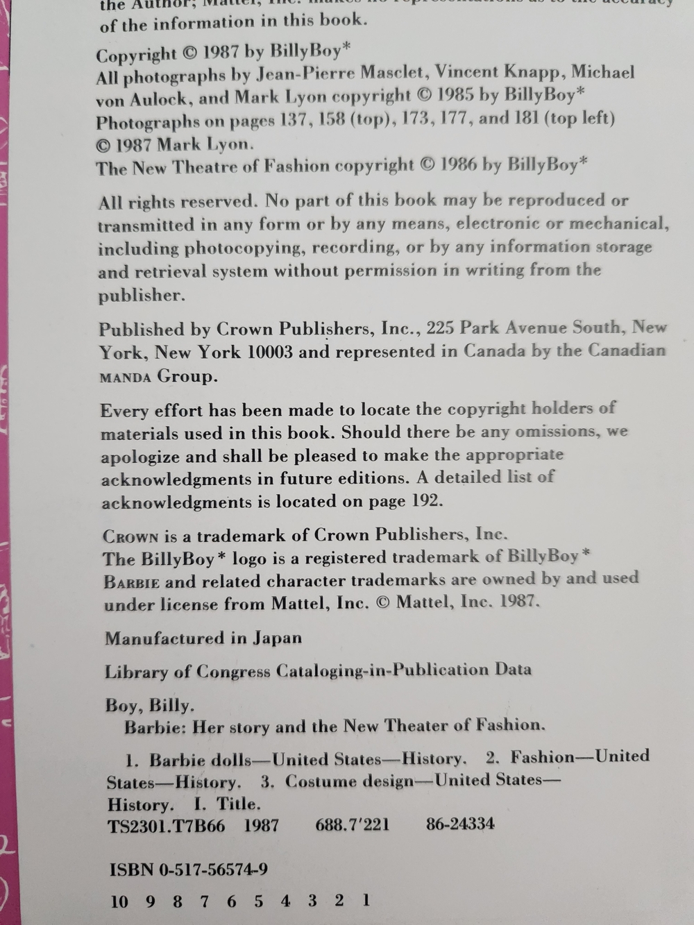 Barbie Her Life & Times Coffee Table Book - Picture 6 of 9